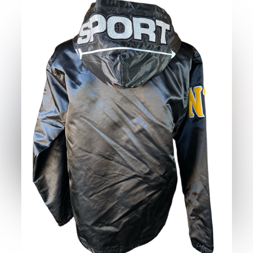 Stall and Dean (SD Sports) Vintage Coaches Yankees Black Spellout Coach Jacket - Picture 2 of 7